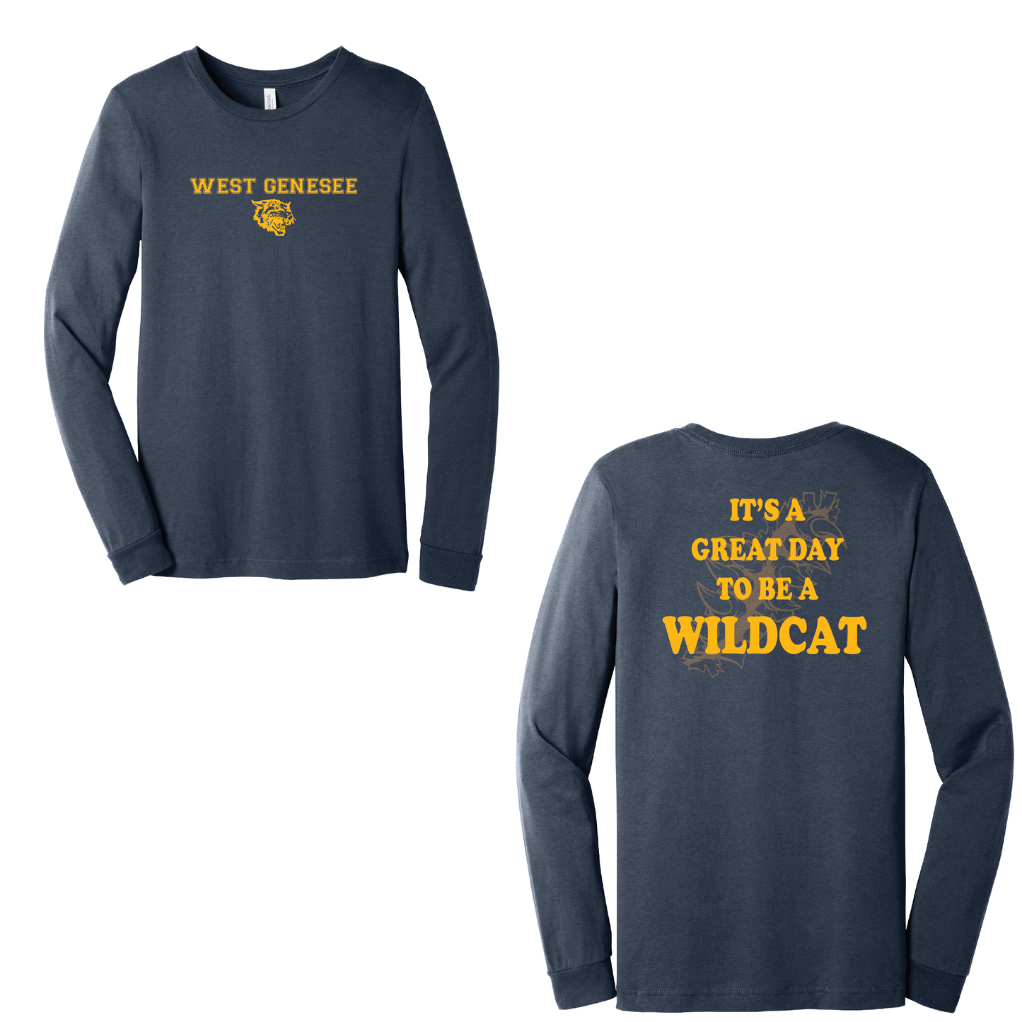 West Genesee Wildcats Claw Tear "Great Day" Long Sleeve T-Shirt