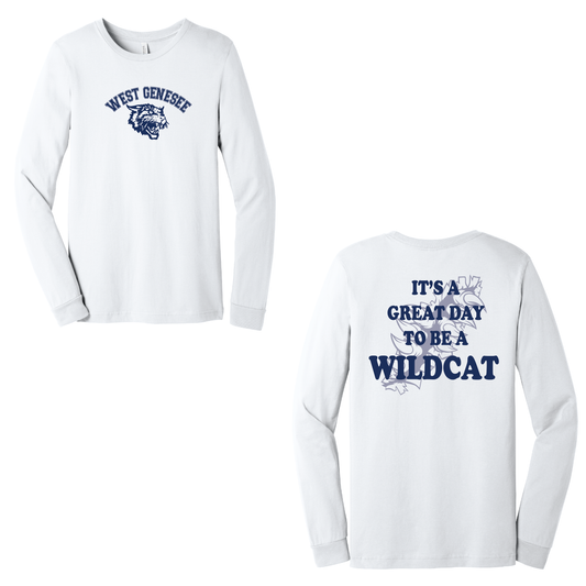 West Genesee Wildcats Arch Logo "Great Day Claw Tear" Long Sleeve T-Shirt