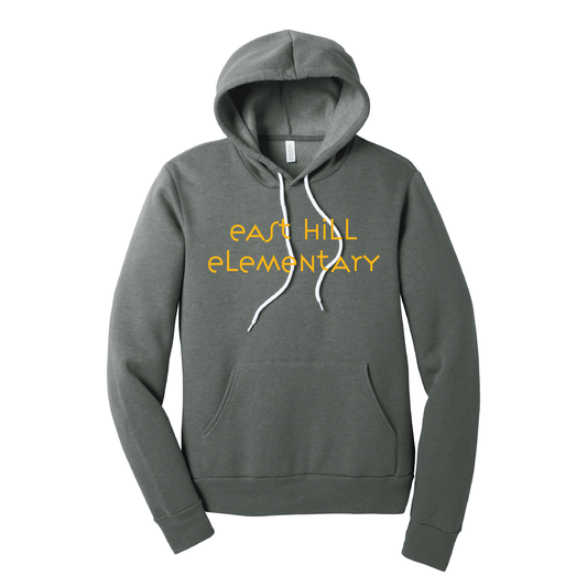 East Hill Elementary Modern Font Hoodie
