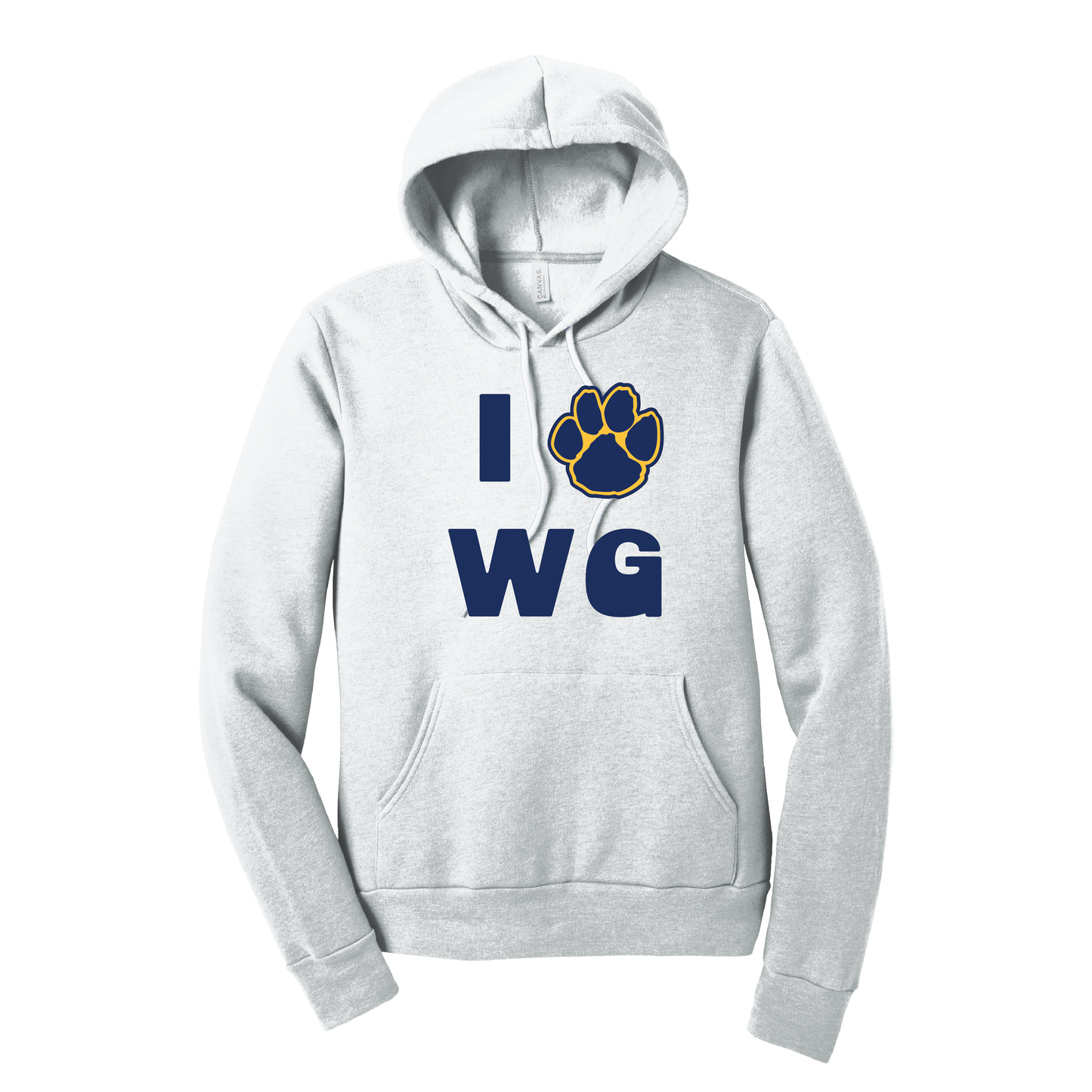 Onondaga Road I Love WG Paw Hoodie Sweatshirt