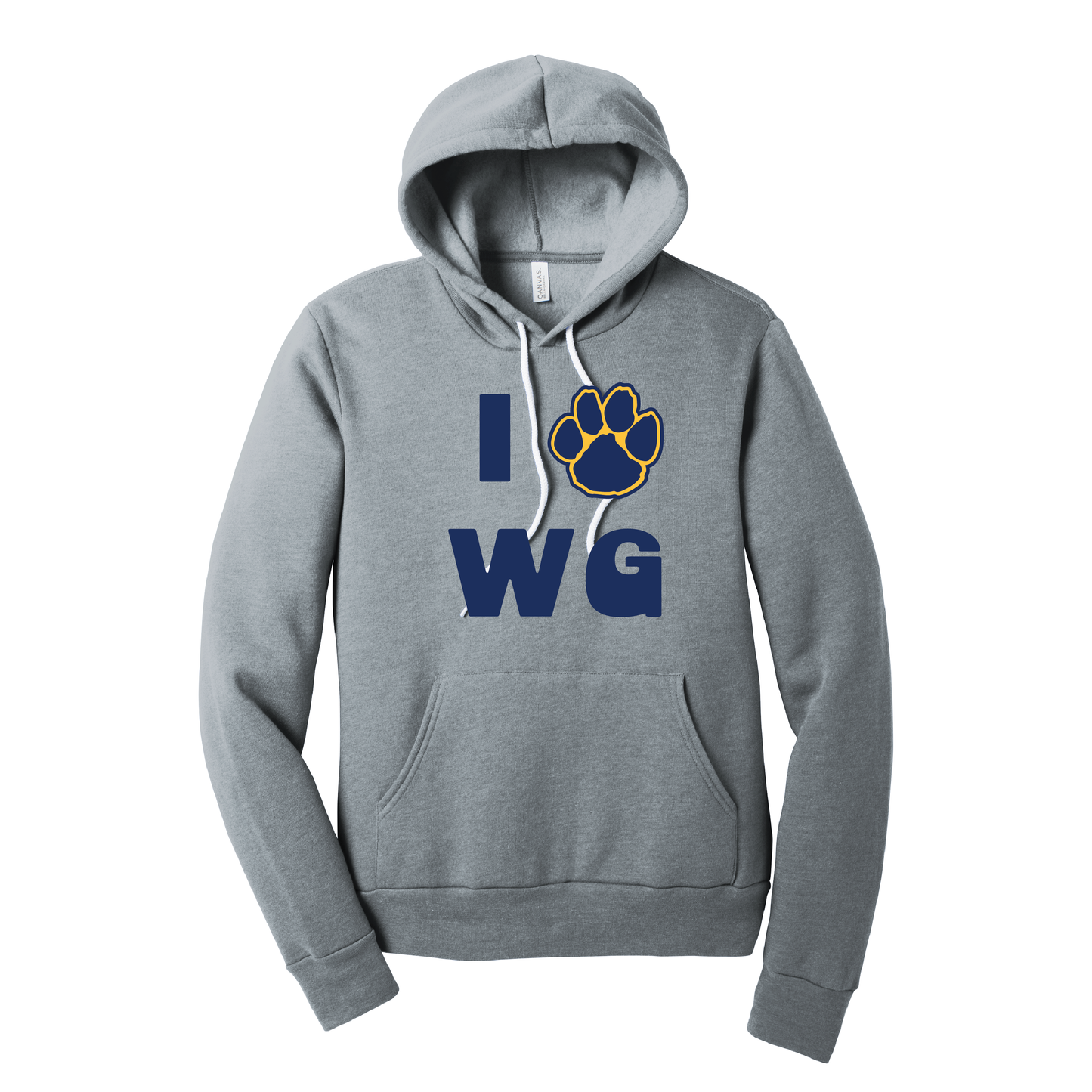 Onondaga Road I Love WG Paw Hoodie Sweatshirt