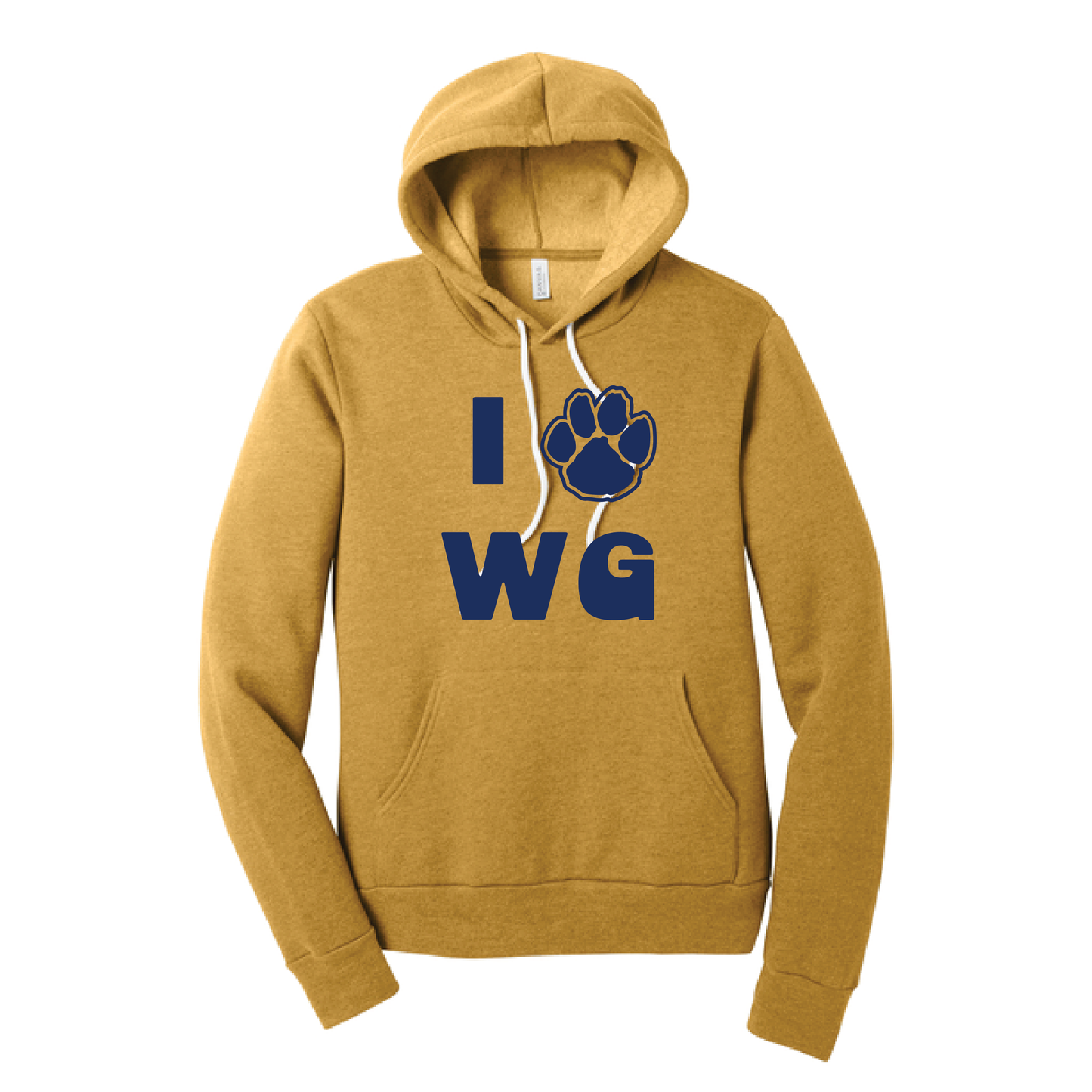 Onondaga Road I Love WG Paw Hoodie Sweatshirt
