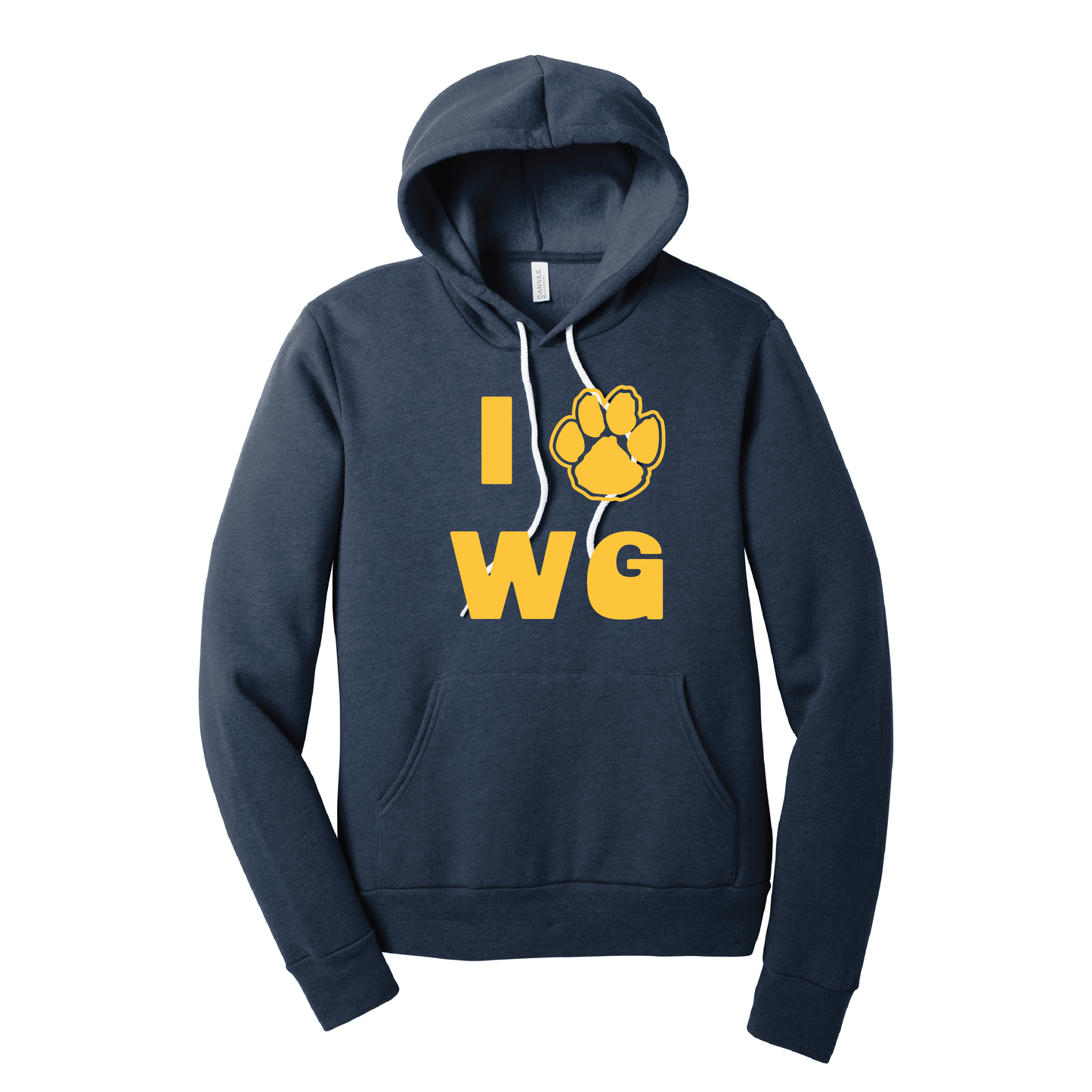 Onondaga Road I Love WG Paw Hoodie Sweatshirt