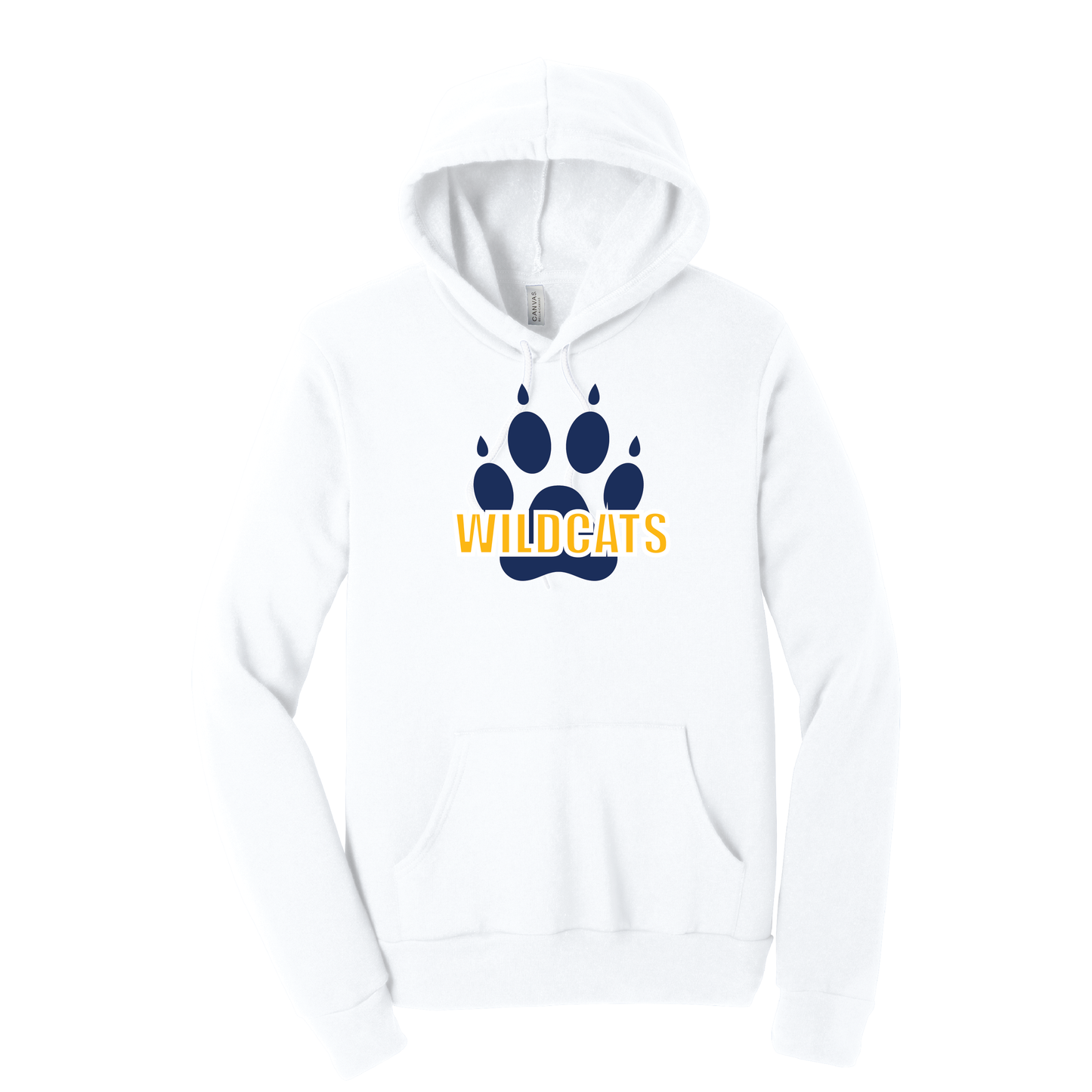 West Genesee Wildcats Large Paw Hoodie