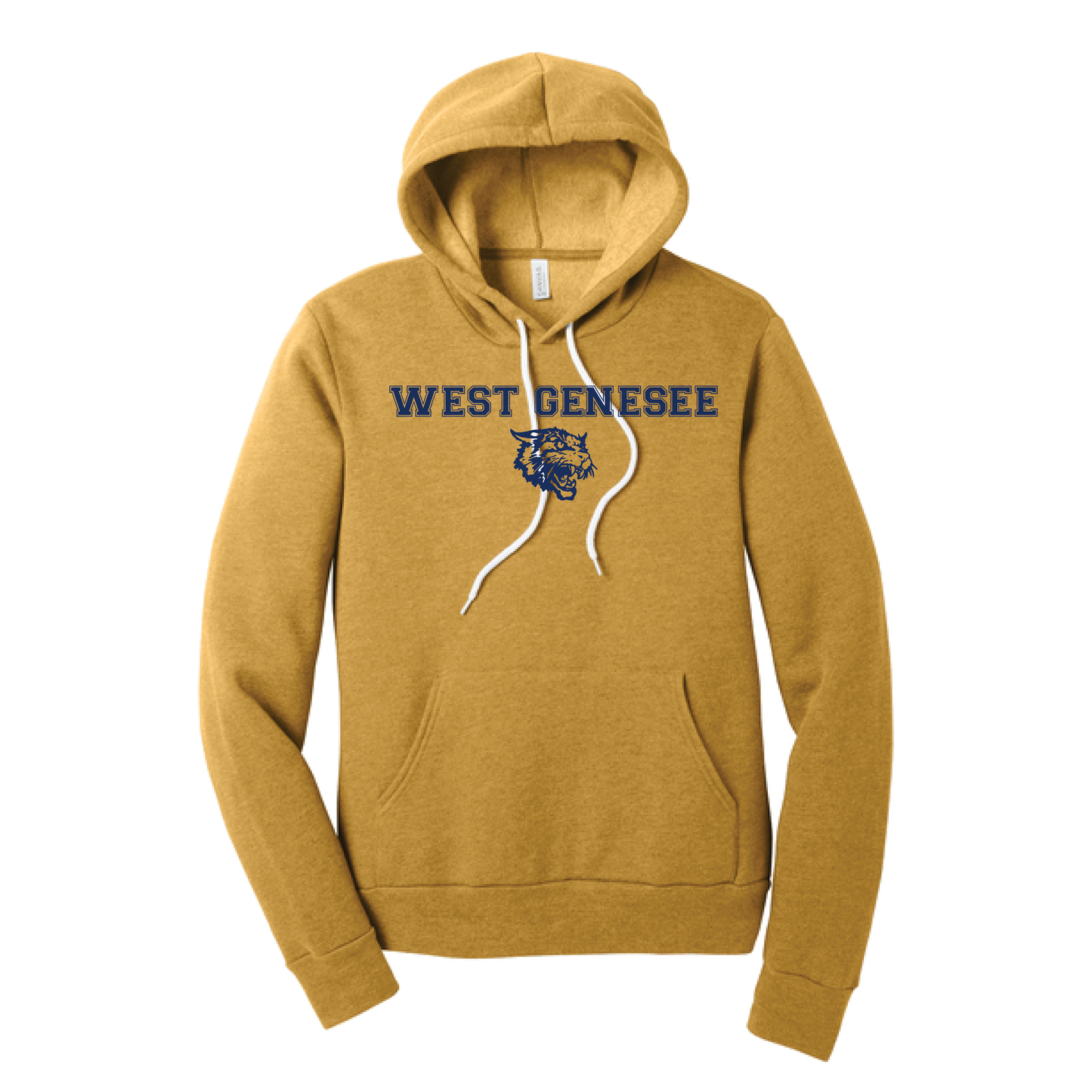 West Genesee Wildcats Text & Mascot Logo Hoodie