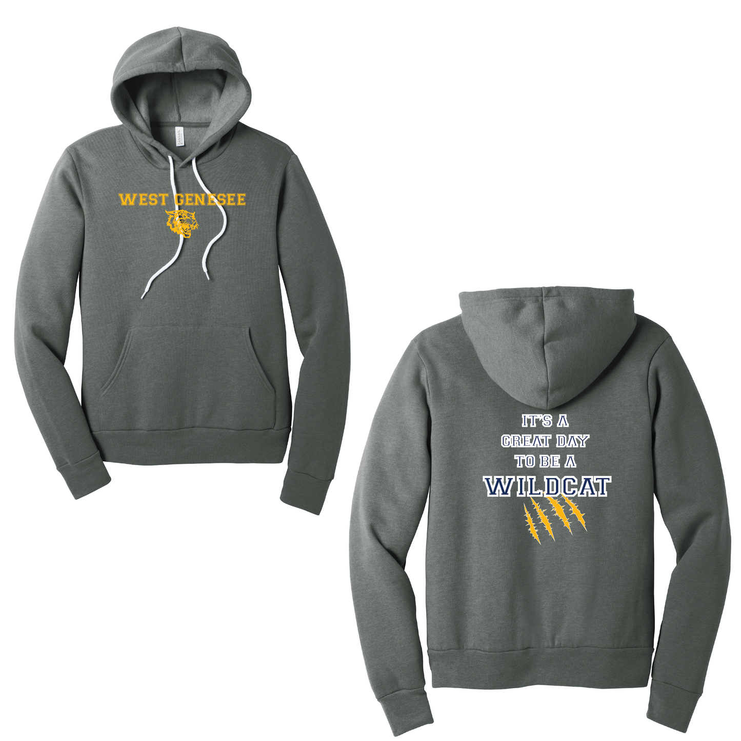West Genesee Wildcats Claw Mark "Great Day" Hoodie