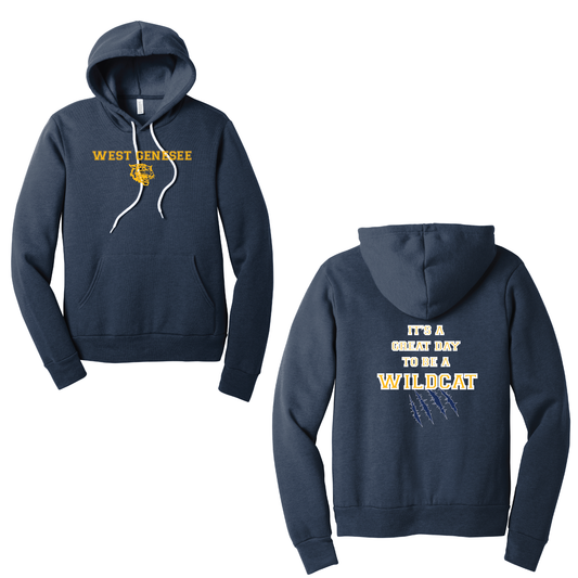 West Genesee Wildcats Claw Mark "Great Day" Hoodie