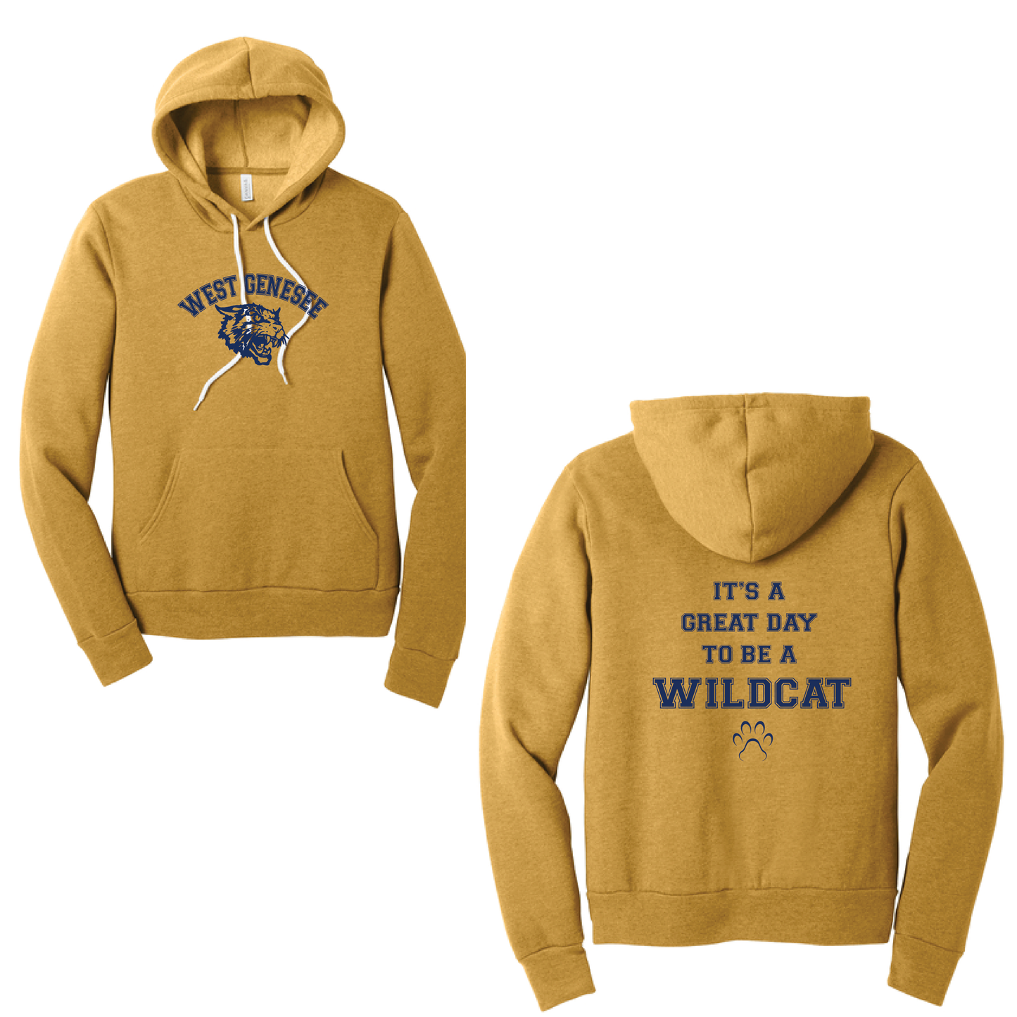 West Genesee Wildcats Arch Logo "Great Day Paw" Hoodie
