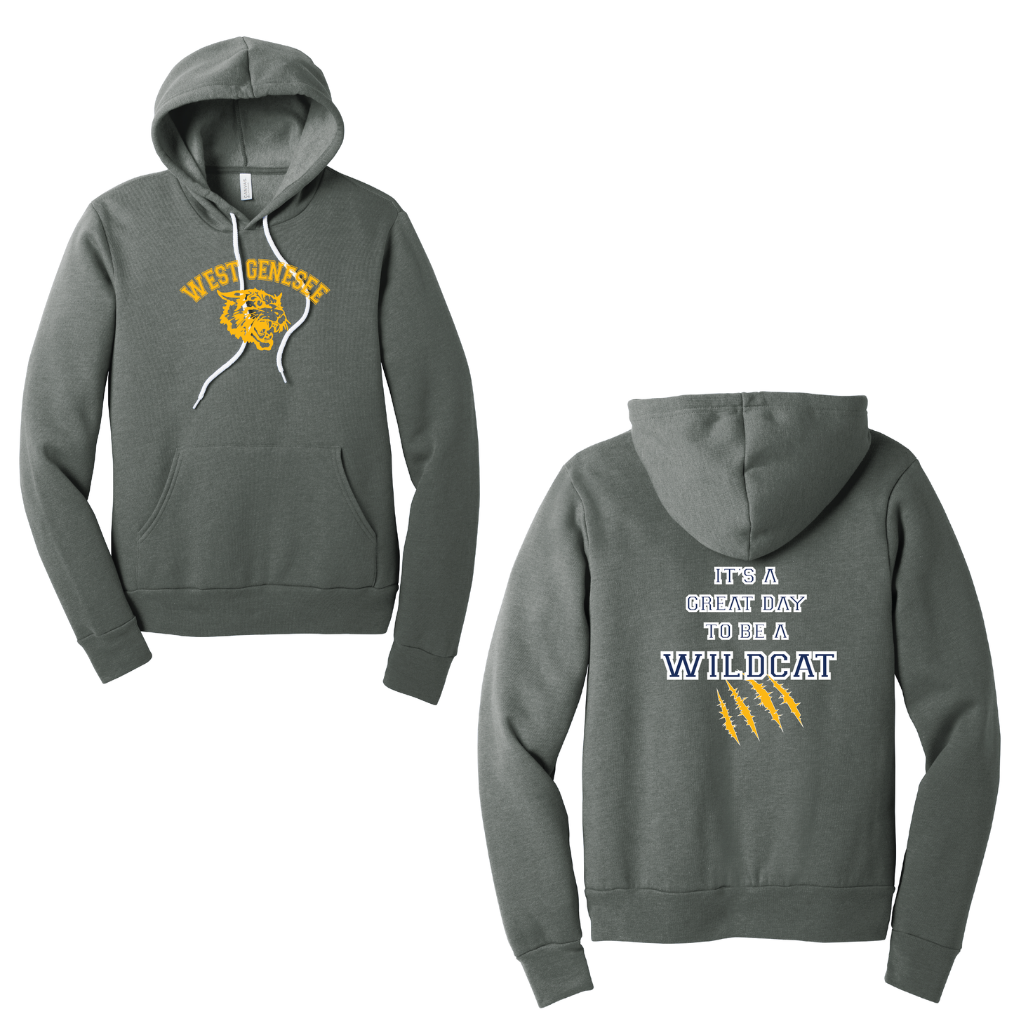 West Genesee Wildcats Arch Logo "Great Day Claw Mark" Hoodie