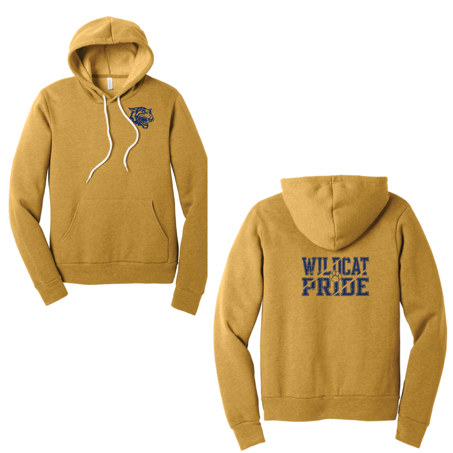 West Genesee Wildcats “Wildcat Pride” Hoodie Sweatshirt Paw Print Lettering