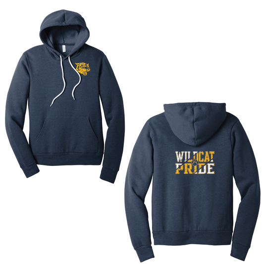 West Genesee Wildcats “Wildcat Pride” Hoodie Sweatshirt Paw Print Lettering