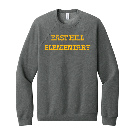 East Hill Elementary Block Letter Crewneck Sweatshirt