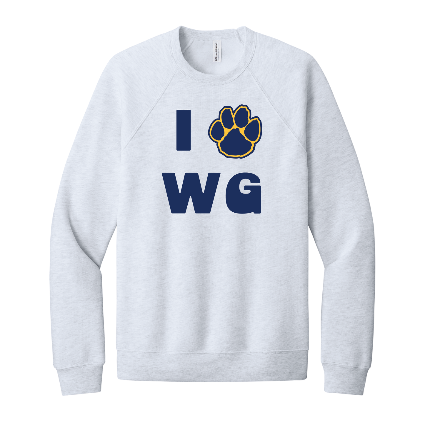 Onondaga Road I Love WG Paw Crewneck Sweatshirt