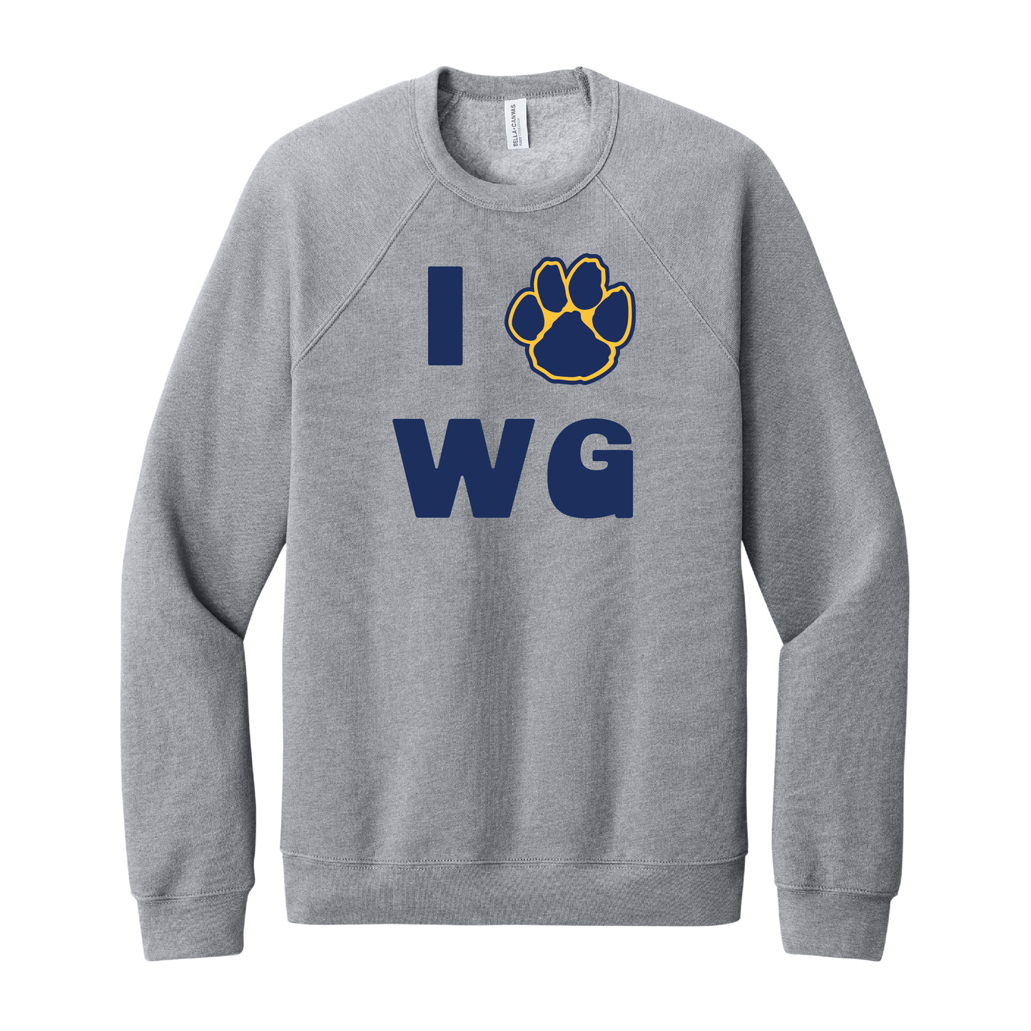 Onondaga Road I Love WG Paw Crewneck Sweatshirt