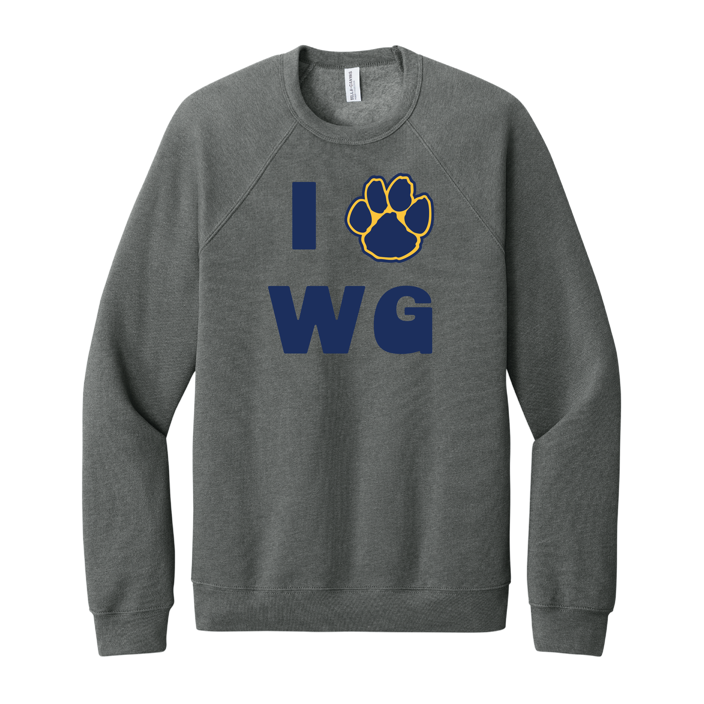 Onondaga Road I Love WG Paw Crewneck Sweatshirt