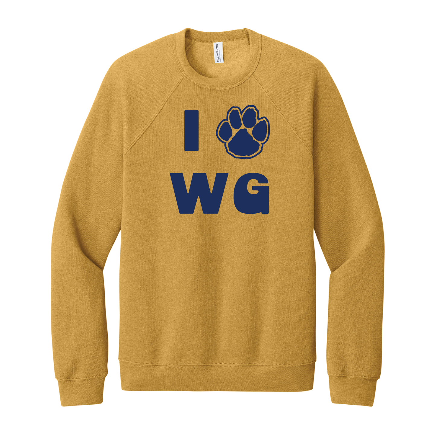 Onondaga Road I Love WG Paw Crewneck Sweatshirt