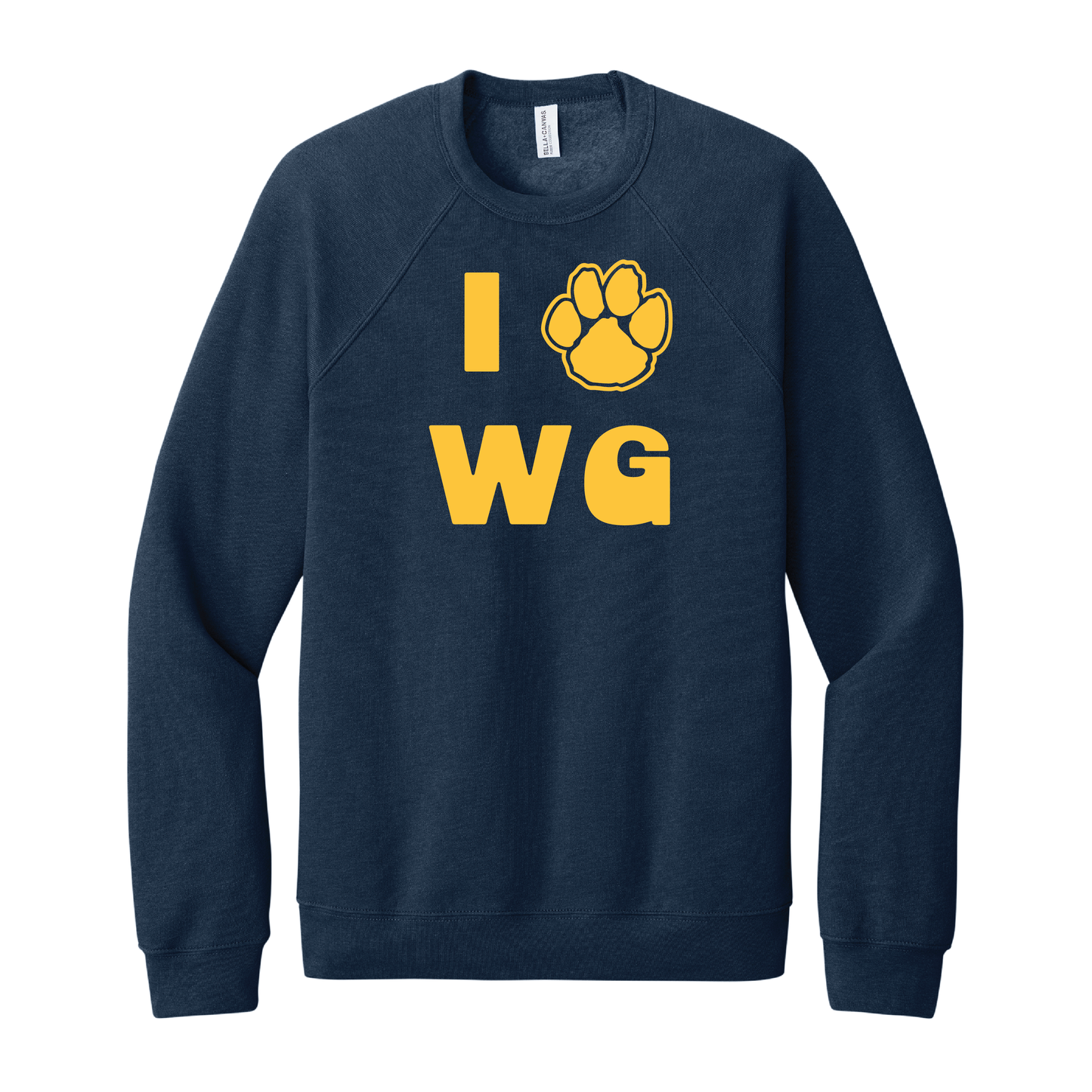 Onondaga Road I Love WG Paw Crewneck Sweatshirt