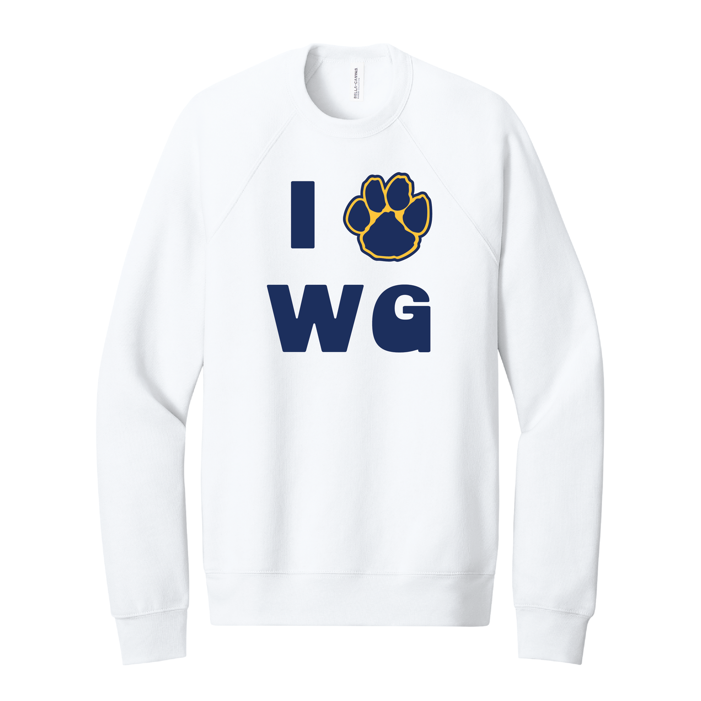 Onondaga Road I Love WG Paw Crewneck Sweatshirt