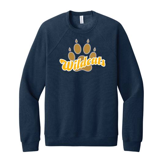 West Genesee Wildcats Script Paw Crewneck Sweatshirt