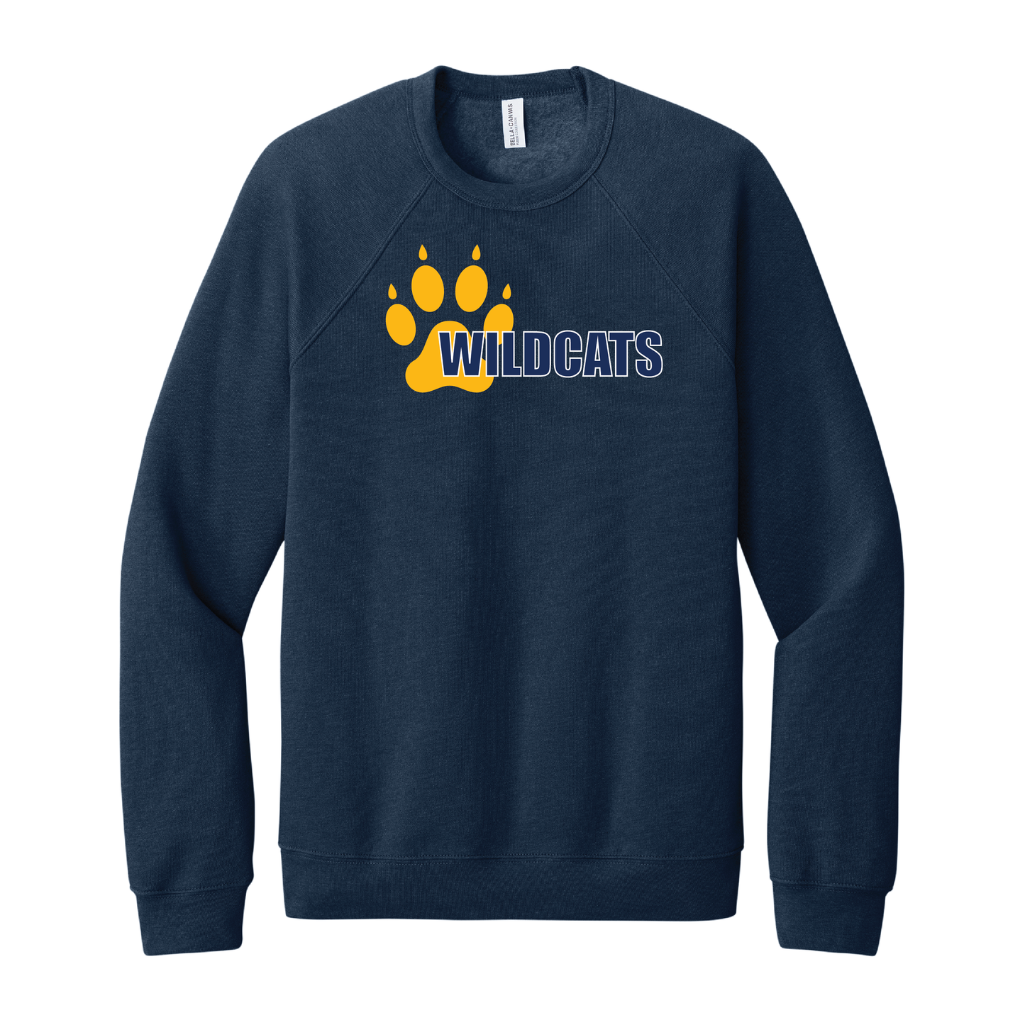 West Genesee Wildcats Offset Paw Crewneck Sweatshirt