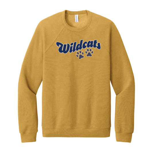 West Genesee Wildcats Paw Prints Script Crewneck Sweatshirt