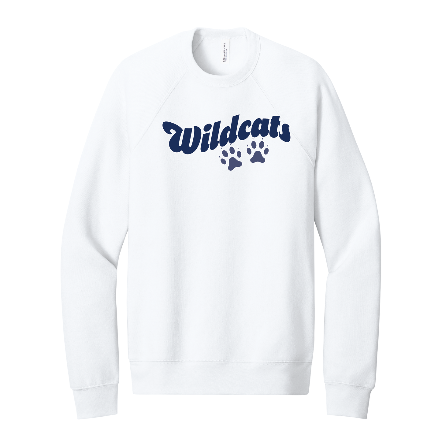 West Genesee Wildcats Paw Prints Script Crewneck Sweatshirt
