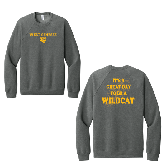West Genesee Wildcats Claw Tear "Great Day" Crewneck Sweatshirt