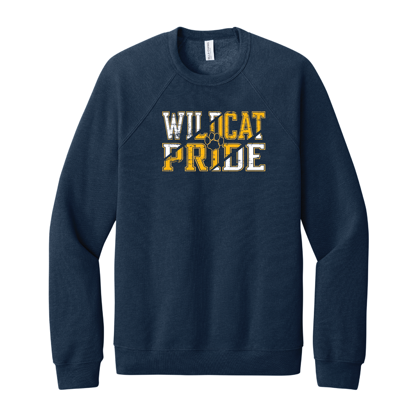West Genesee Wildcats “Wildcat Pride” Distressed Crewneck Sweatshirt