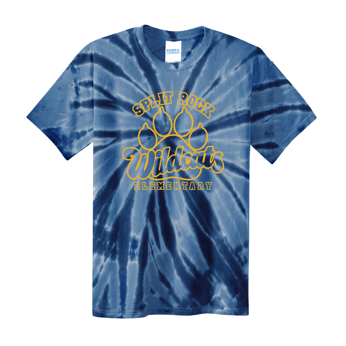 Splitrock Script Paw Tie-Dye T-Shirts