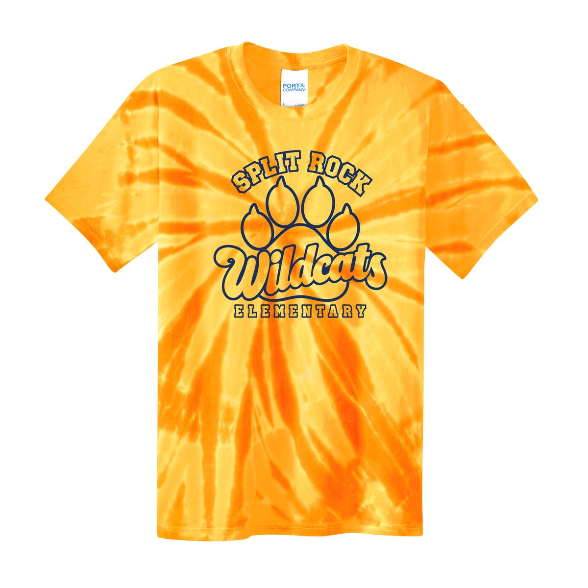 Splitrock Script Paw Tie-Dye T-Shirts