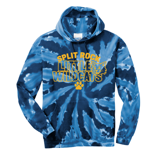 Splitrock Little Wildcats Tie-Dye Hoodie Sweatshirt
